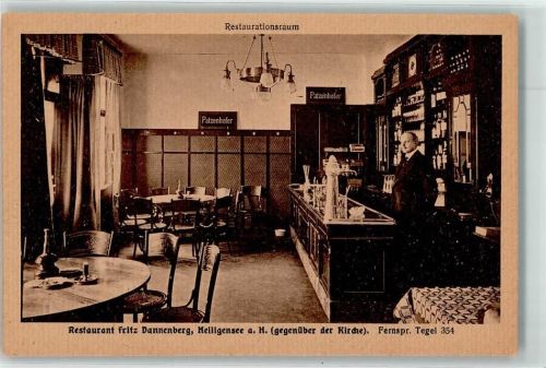 Heiligensee Gasthaus Fritz Dannenberg Gaststube Tresen Kellner