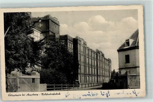 Göggingen Nähfadenfabrik Landpost