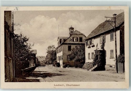 Laubach Bahnpoststempel