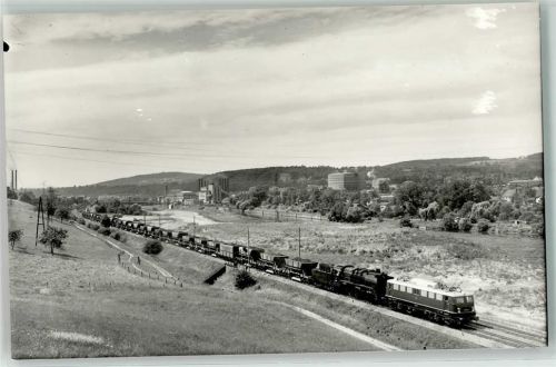 Gersweiler 1960 Eisenbahn Lok E 320 21 50 821 Ort handschriftlich