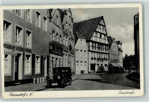 Warendorf Emsstraße Gasthaus Wilhelm Gröne Milchkannen Oldtimer