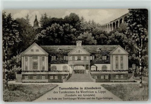 33184 W4791 Altenbeken Gebrauchsspuren Turnerbleibe des Turnerkreises 8a Westfalen Lippe Spielplatz Teutoburger Wald Egge Gebirge Viadukt Eisenbahn