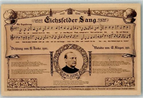 Duderstadt Lied Eichsfelder Sang Porträt Dr H. Iseke