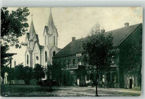 Wilna 1916 Swenzjany Soldatenheim Polnische Kirche
