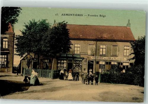 Armentieres 1914 Frontiere Belge