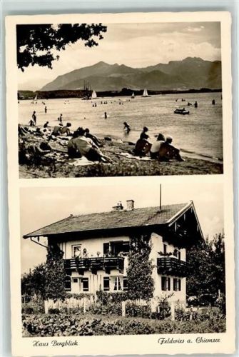 Feldwies Chiemsee Strand Pension Haus Bergblick