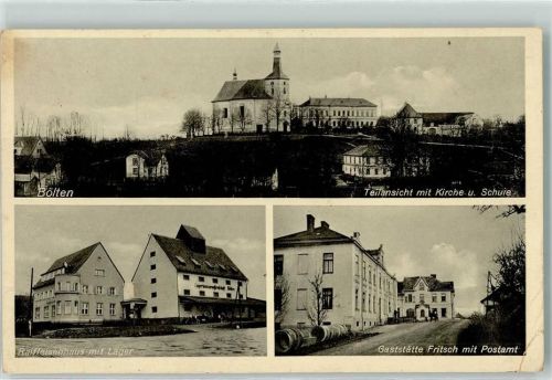 Hranice nad Morave Kirche Schule Raiffeisenhaus Lager Gasthaus Fritsch Postamt Bölten