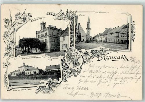 Kemnath 1908 Distriktskrankenhaus Amtsgericht Rentamt Bezirksamt