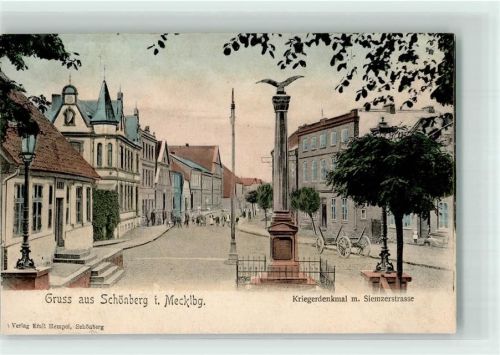 Schönberg Siemzerstraße Kriegerdenkmal