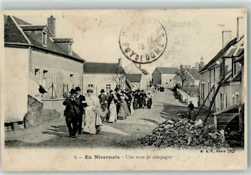 Sainte-Pallaye 1915 Une noce de Campagne Hochzeit en Nivernais Puy de Dome