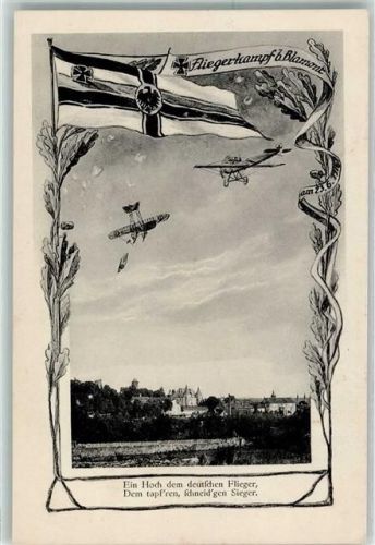 Blamont 1916 Luftkampf über Blamont Ein Hoch dem deutschen Flieger Verlag H. Senetik