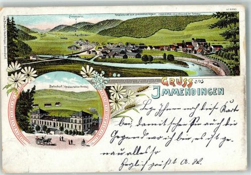 Immendingen Zimmern Bahnhof Bahnhof-Gasthaus Ambs Donautal