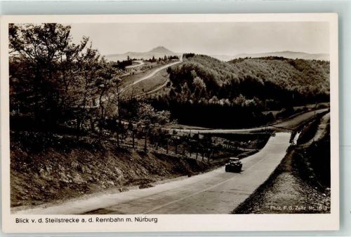 Steilstrecke a.d. Rennbahn Verlag Photo Zeitz Nr. 1613 Nürburgring Foto AK