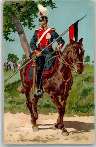 Uniform Württ. Ulan Deutsche Armee Künstler Karte Verlag Heros Berlin Hoffmann, A. Künstlerkarte