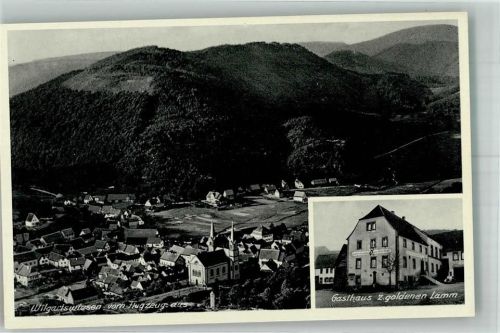 Wilgartswiesen Fliegeraufnahme Gasthaus zum goldenen Lamm