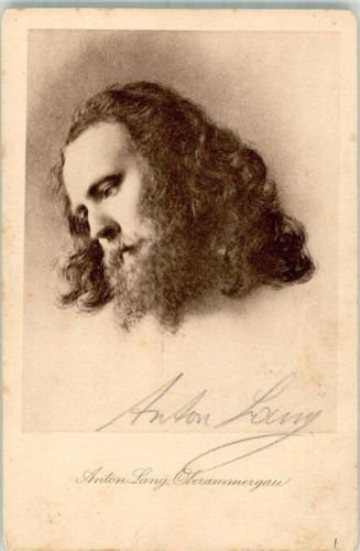 Oberammergau Oberammergauer Passionsspiele Christusdarsteller Alois Lang Orginalunterschrift