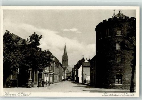 47906 W4152 Kempen , Niederrhein - Peterstraße m. Petertor