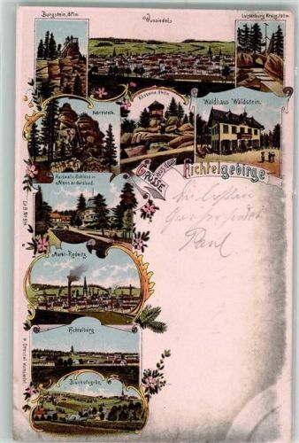 Rodewitz 1902 Fichtelgebirge Bischofsgrün Waldhaus Waldstein Burgstein Fichtelberg