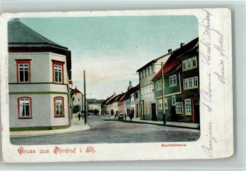Ohrdruf Marktstrasse AK Kriegsfefangenen Sendung