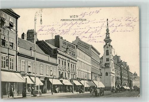 Wien 1908 Mariahilferstrasse Geschäft