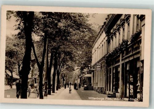 Wittenberge WK II Adolf Hitler Straße Hotel Germania
