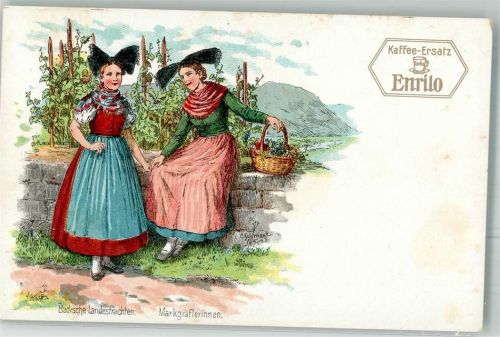 Kaffee Ersatz Enrilo Badische Trachten Markgräflerinnen