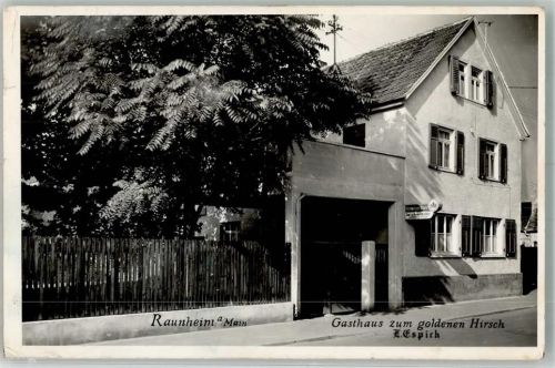 Raunheim 1956 Gasthaus zum goldenen Hirsch