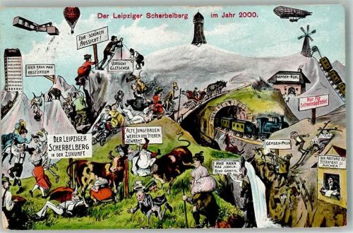 Leipzig Scherbelberg Ballon Zeppelin Gemsen-Asyl im Jahr 2000