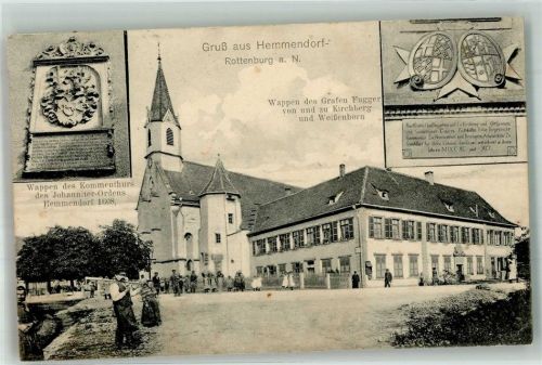 Hemmendorf 1909 Johanniterkommende m. Schloss u. Kirche