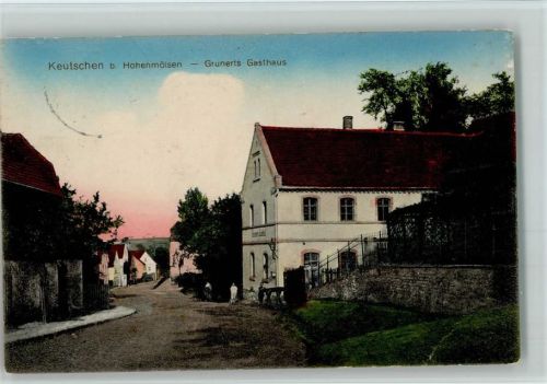 Keutschen 1912 Grunerts Gasthaus AK