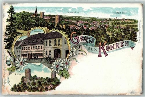 Kohren-Sahlis Rittergut Sahlis Rathaus Ruine