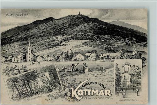 Kottmarsdorf 1913 Aussichtsturm, Restaurant, Rübezahl Kunstverlag