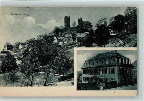 Oberreifenberg 1926 Burgruine mit Ort, Villa AK