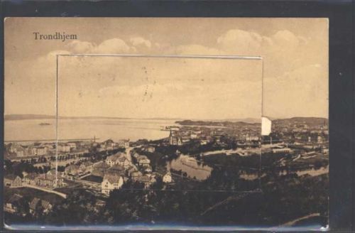 Trondheim 1911 Leporello AK