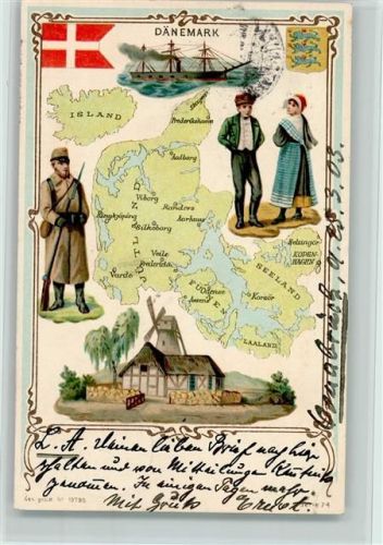 1903 Postwesen in Dänemark 1903 AK AK