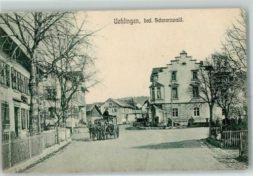 Ühlingen 1913 Postkutsche AK