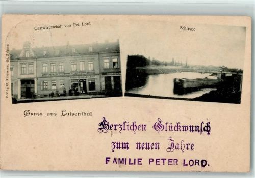 Luisenthal 1900 Gastwirtschaft von Peter Lord Schleuse