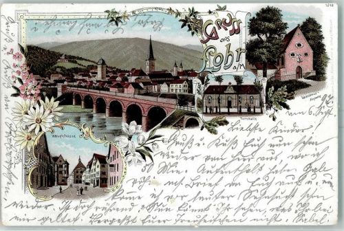Lohr 1897 Hauptstraße Turnhalle Valentinus-Kapelle