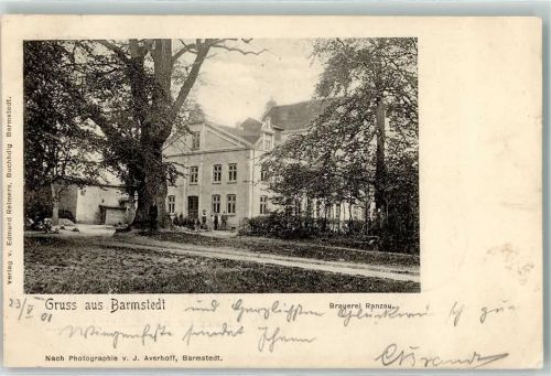 Barmstedt 1901 Brauerei Ranzau Gruss