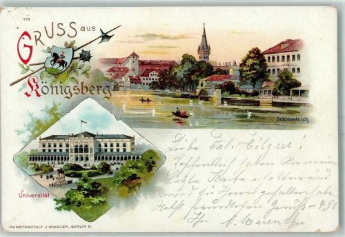 Königsberg 1898 Gruss aus Universität