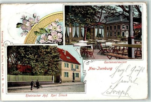 Neu-Isenburg 1902 Gasthaus Rheinischer Hof