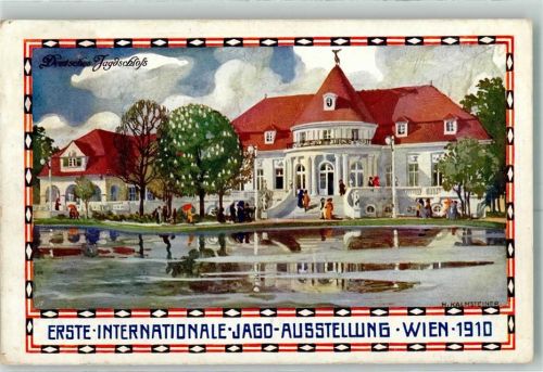 Wien 1910 sign. Kalmsteiner Jagdschloß AK