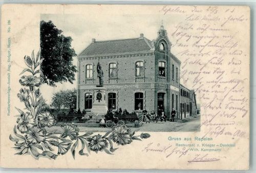 Repelen 1903 Gasthaus Zum Krieger-Denkmal Wilh. Kampmann