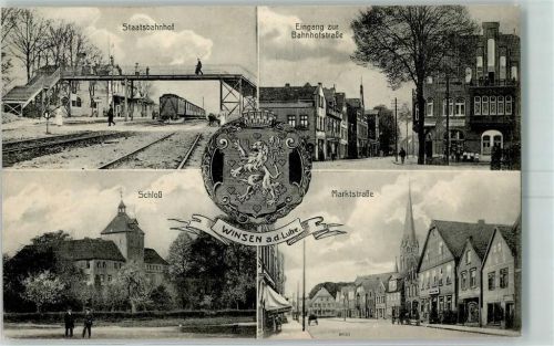 Winsen Staatsbahnhof Eingang zur Bahnhofstraße Schloss Marktstraße