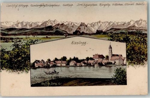 Kißlegg Alpenpanorama sign Eug. Felle
