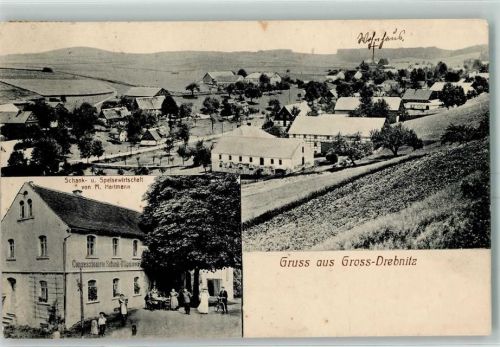 Großdrebnitz Schank- und Speisewirtschaft vom M. Hartmann