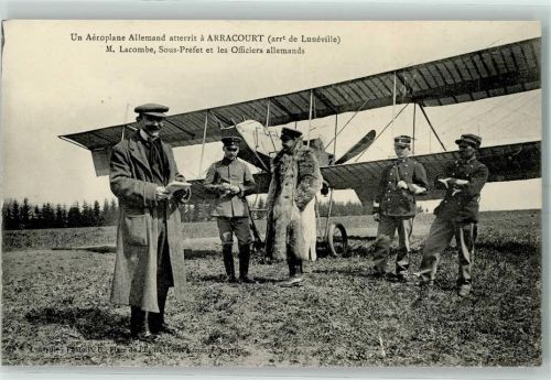M. Lacombe, Sous Prefet et les Offiziers allemands AK