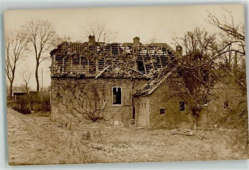Mariensiel 1919 bei der Explosion des Munitionsdepots beschädigte Häuser
