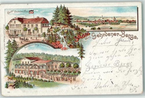 Gehrden 1898 Gasthaus Deutsches Haus Gehrdener Berge Restauration
