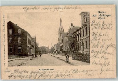 Hattingen 1905 Bahnhofstraße
